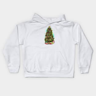 Colorful Christmas tree Kids Hoodie